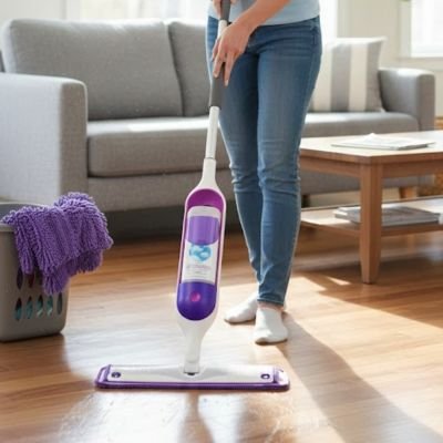 Serpillère  fibre nettoie sol parquet