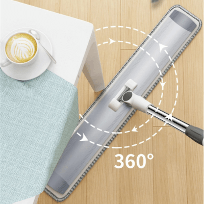 serpillère professionnelle grande tête plate en microfibre 360°