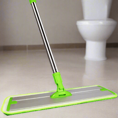 nettoie toilette serpillière plate vert