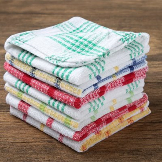Torchon microfibre a carreaux